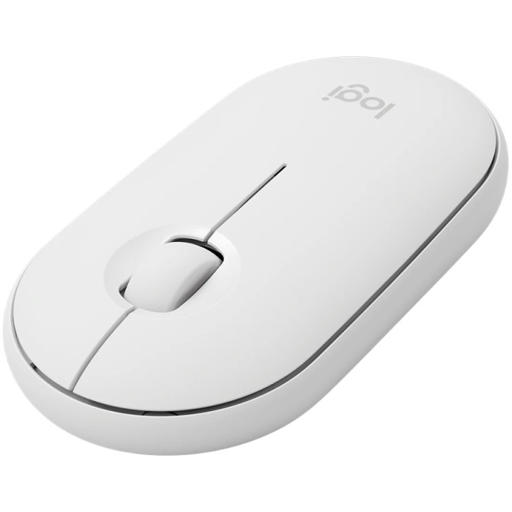 Bluetooth мишка Logitech Pebble Mouse 2 M350s, TONAL WHITE, EMEA-808, DONGLELESS - 910-007013