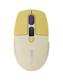 Безжична безшумна мишка Canyon MW-26 LCD Silent, Yellow - CNS-CMSW26Y