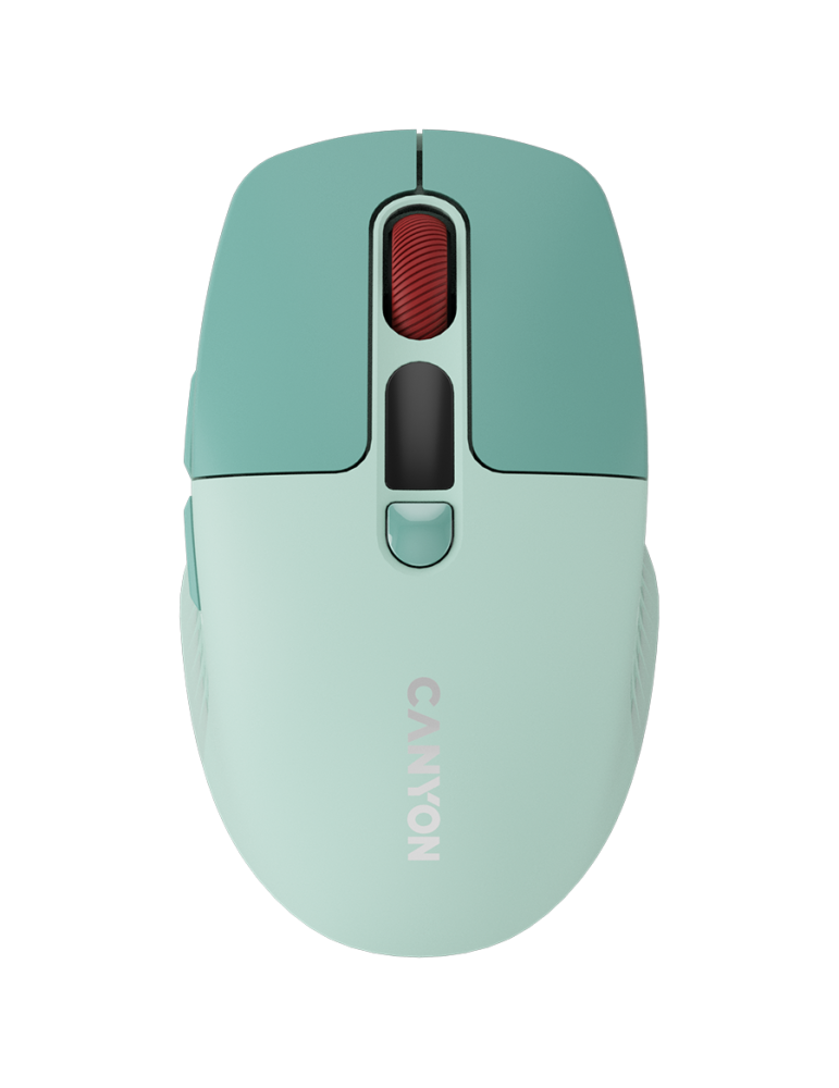 Безжична безшумна мишка Canyon MW-26 LCD Silent, Green - CNS-CMSW26GR