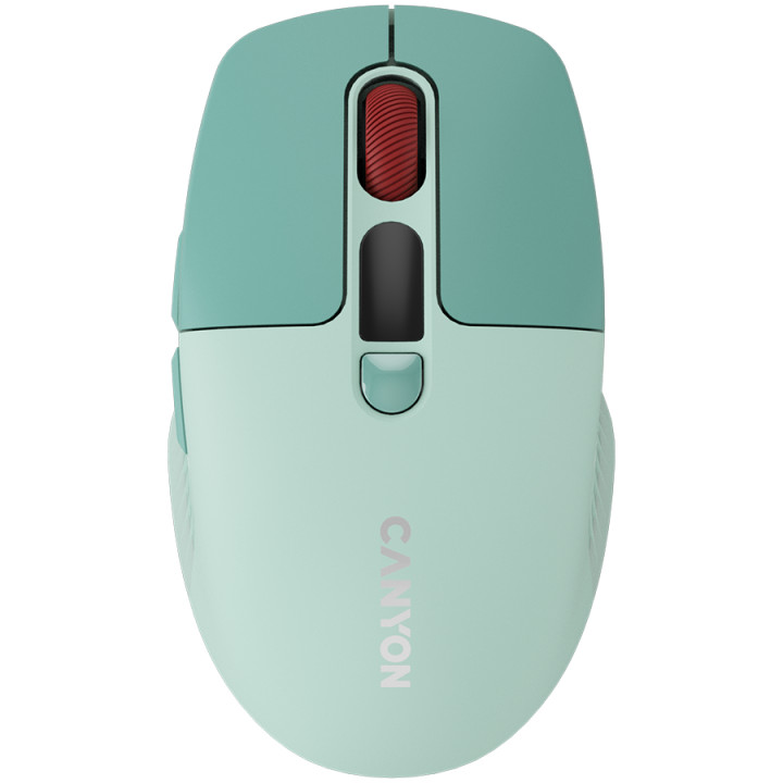 Безжична безшумна мишка Canyon MW-26 LCD Silent, Green - CNS-CMSW26GR