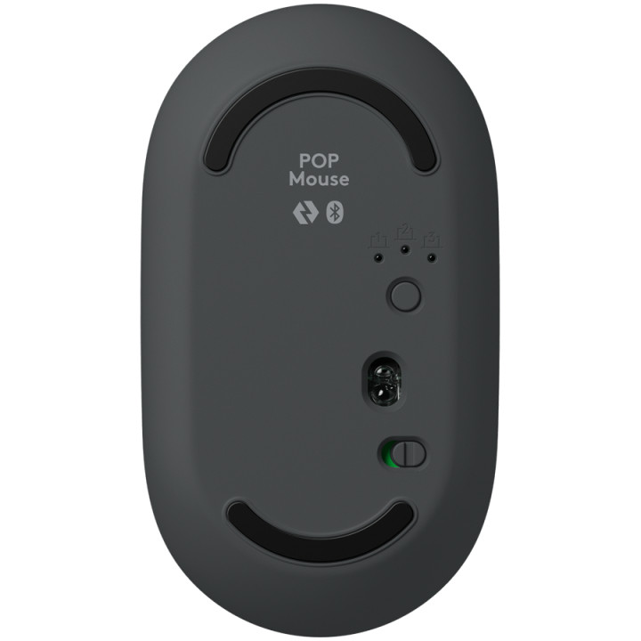 Bluetooth мишка Logitech Мишка POP Mouse with emoj, GRAPHITE, EMEA28i-935, FY25, TERRA - 910-007412