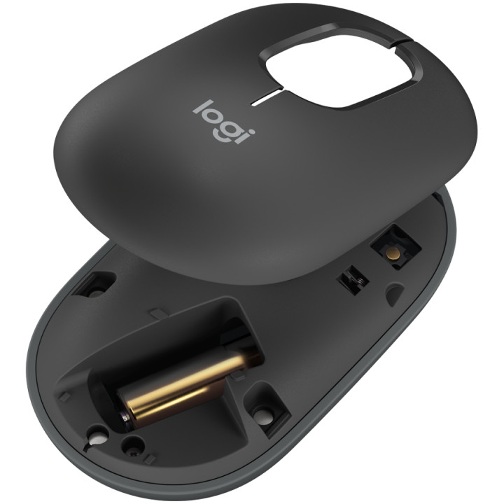 Bluetooth мишка Logitech Мишка POP Mouse with emoj, GRAPHITE, EMEA28i-935, FY25, TERRA - 910-007412