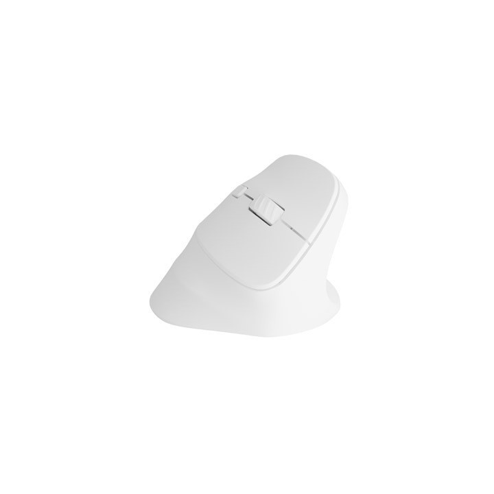 Bluetooth  вертикална мишка Natec Crake 2, 2400DPI Bluetooth 5.2   2.4 GHz, White - NMY-2257