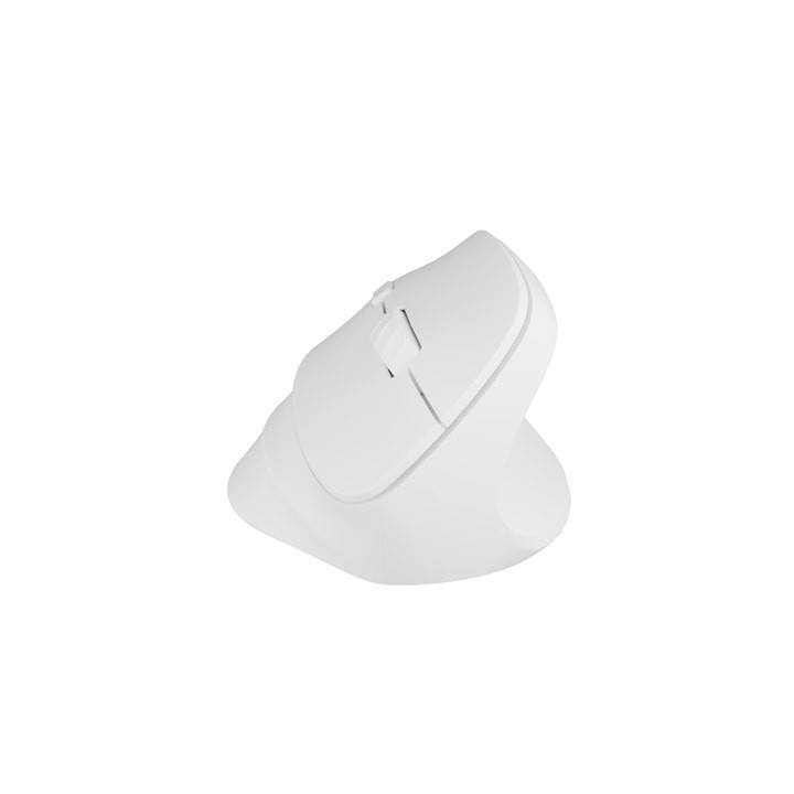 Bluetooth  вертикална мишка Natec Crake 2, 2400DPI Bluetooth 5.2   2.4 GHz, White - NMY-2257