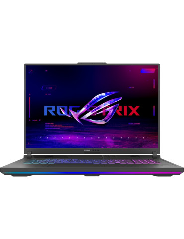 Лаптоп Asus ROG Strix G18 G814JVR-N6021, Intel i9-14900HX, 18.0" QHD  16:10 240Hz, 16GB DDR5 RAM, 1TB SSD, RTX 4060 8GB DDR6, WiFi 6, RGB Per-Key Kbd, No OS, Eclipse Gray - 90NR0IF6-M002J0
