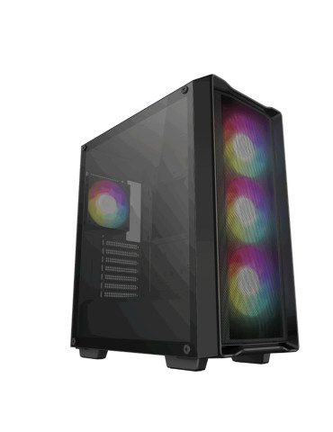 Геймърски компютър ION CC560 MESH V2 Black, с процесор AMD Ryzen 5 7600X3D, PULSE AMD Radeon RX 7600 XT 16G GDDR6, RAM памет Kingston 32GB(2x16GB) DDR5 5600MHz DDR5 и SSD диск 1TB SSD Gen 4