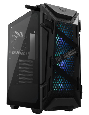 Геймърски компютър ION TUF GAMING GT301 ARGB с процесор AMD Ryzen 7 9800X3D, видео карта TUF Gaming Radeon RX 9070 OC 16GB GDDR6, RAM 32GB (2x16GB) DDR5 6000MHz, SSD 1TB Gen4, WIFI 6E
