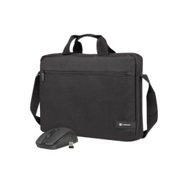 Комплект чанта   безжична мишка Natec WALLROO 2 15.6", Black - NTO-2051