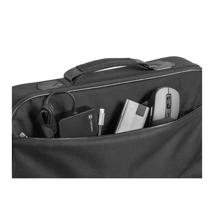 Чанта за лаптоп Natec Laptop Bag Impala 2 15.6", Onyx Black - NTO-2228