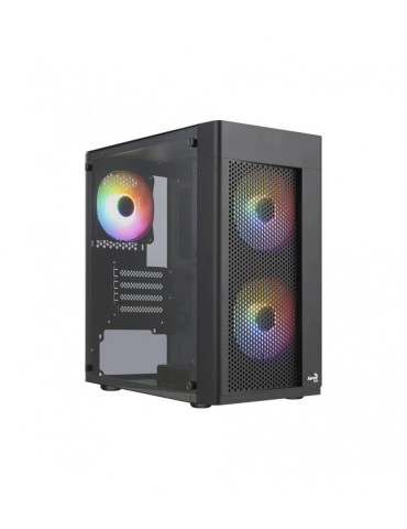 Геймърски компютър ION Hexform-G RGB Black v2 с процесор AMD Ryzen 5 3600, PULSE AMD Radeon RX 6500 XT 8GB OC GDDR6, 16GB RAM и 512GB SSD
