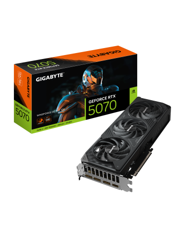 Видео карта Gigabyte Nvidia GeForce RTX 5070 WINDFORCE OC SFF 12GB GDDR7 - GV-N5070WF3OC-12GD