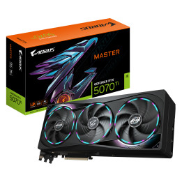 Видео карта Gigabyte AORUS Nvidia GeForce RTX 5070 TI MASTER 16GB GDDR7 - GV-N507TAORUS M-16GD