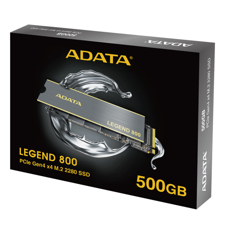 SSD диск Adata 500GB LEGEND 800 PCIe Gen4 x4 M.2 2280 - ALEG-800-500GCS