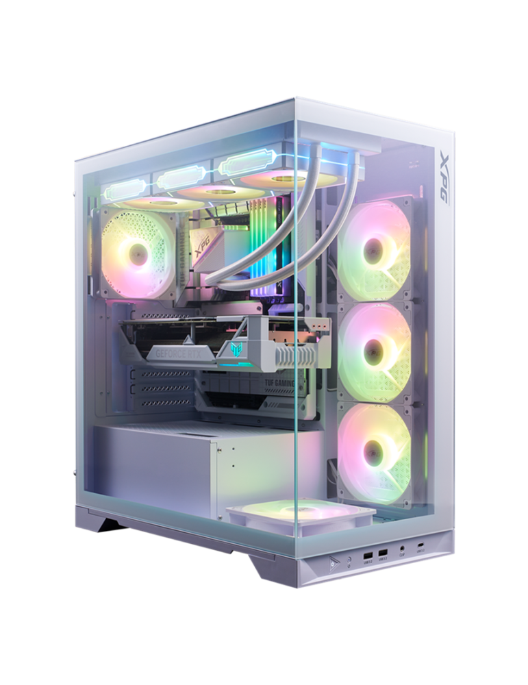 Геймърски компютър ION XPG INVADER X BTF MT WHITE ARGB с процесор AMD Ryzen 7 9800X3D, видео карта RX 9070 XT Hellhound White 16GB GDDR6, RAM 32GB (2x16GB) DDR5 6000MHz, SSD 2TB Samsung Gen4, WIFI 7