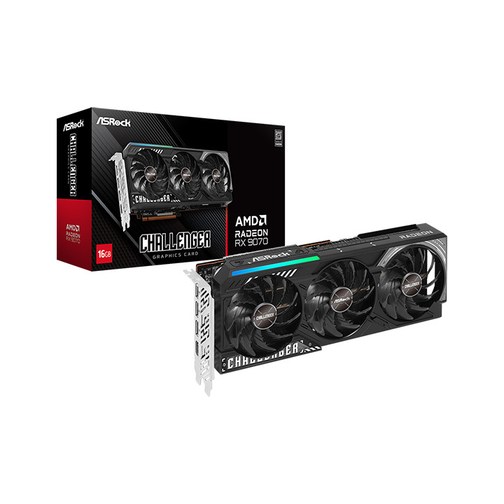 Видео карта AsRock AMD Radeon RX 9070 Challenger 16GB GDDR6 - RX9070 CL 16G