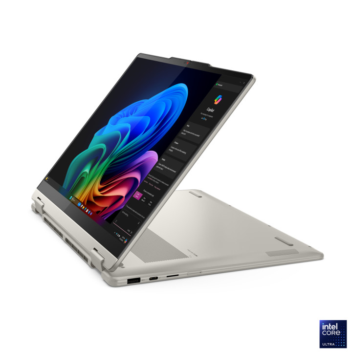 Лаптоп Lenovo Yoga 7 2IN1, Intel Core Ultra 7 258V, 14" 2.8K WQXGA , OLED 1100nits, 32GB RAM, 1TB SSD, Integrated Intel Arc Graphics 140V, Win 11 Home - 83JQ001PBM