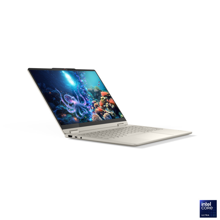Лаптоп Lenovo Yoga 7 2IN1, Intel Core Ultra 7 258V, 14" 2.8K WQXGA , OLED 1100nits, 32GB RAM, 1TB SSD, Integrated Intel Arc Graphics 140V, Win 11 Home - 83JQ001PBM