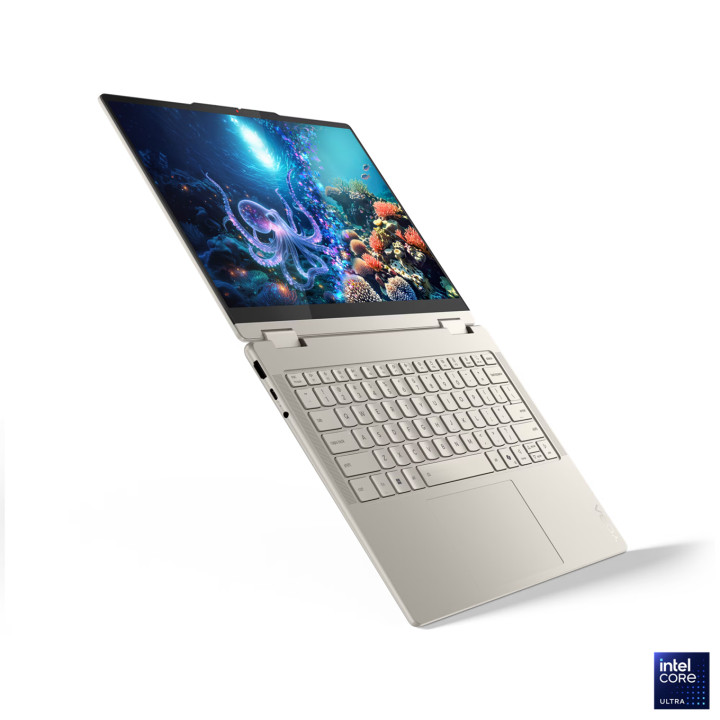 Лаптоп Lenovo Yoga 7 2IN1, Intel Core Ultra 7 258V, 14" 2.8K WQXGA , OLED 1100nits, 32GB RAM, 1TB SSD, Integrated Intel Arc Graphics 140V, Win 11 Home - 83JQ001PBM