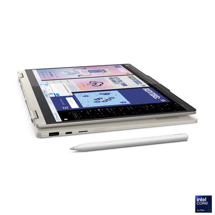 Лаптоп Lenovo Yoga 7 2IN1, Intel Core Ultra 7 258V, 14" 2.8K WQXGA , OLED 1100nits, 32GB RAM, 1TB SSD, Integrated Intel Arc Graphics 140V, Win 11 Home - 83JQ001PBM