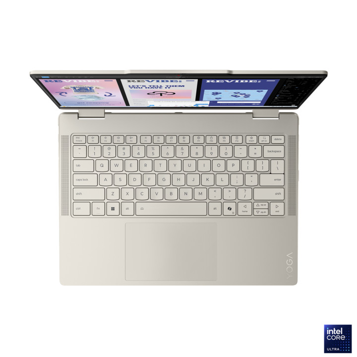 Лаптоп Lenovo Yoga 7 2IN1, Intel Core Ultra 7 258V, 14" 2.8K WQXGA , OLED 1100nits, 32GB RAM, 1TB SSD, Integrated Intel Arc Graphics 140V, Win 11 Home - 83JQ001PBM