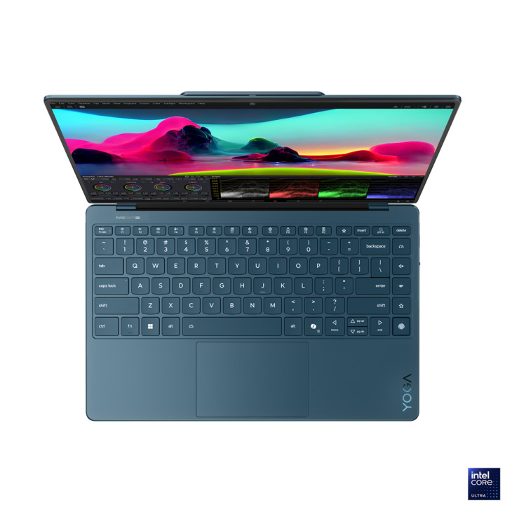 Лаптоп Lenovo Yoga SLIM 9, Intel Core Ultra 7 258V, 14" 4K WQUXGA, OLED 750nits 600nits, 100% DCI-P3, 120Hz, 32GB RAM, 1TB SSD, Win 11 Home - 83CX0017RM