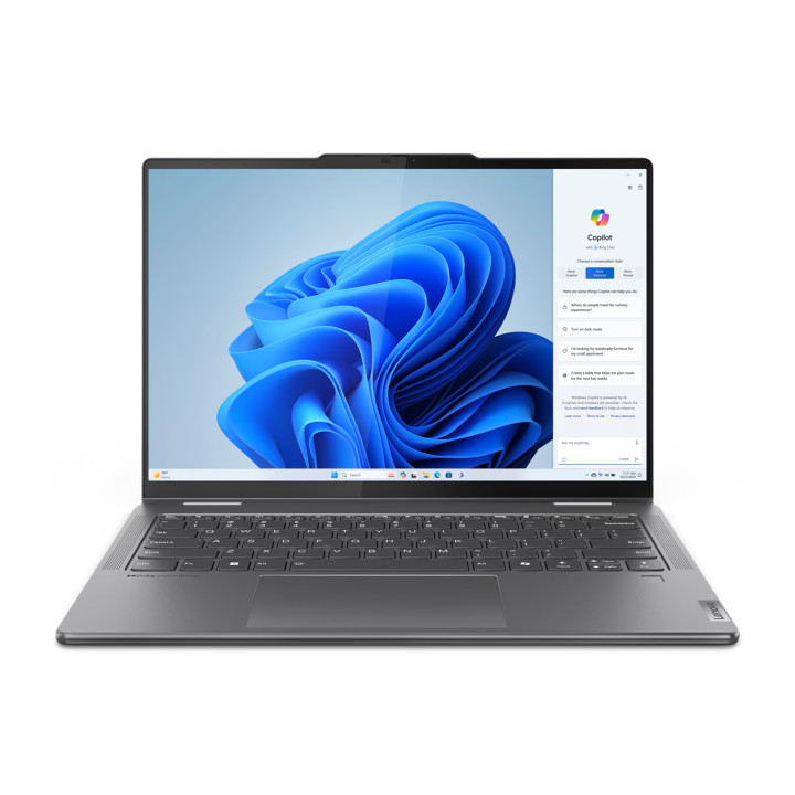 Лаптоп Lenovo Yoga 7 2IN1, Intel Core Ultra 5 125U, 14" 2.8K IPS Glare Touch, 16GB RAM, 1TB SSD, Integrated Intel Graphics, Win 11 Home - 83DJ0010BM