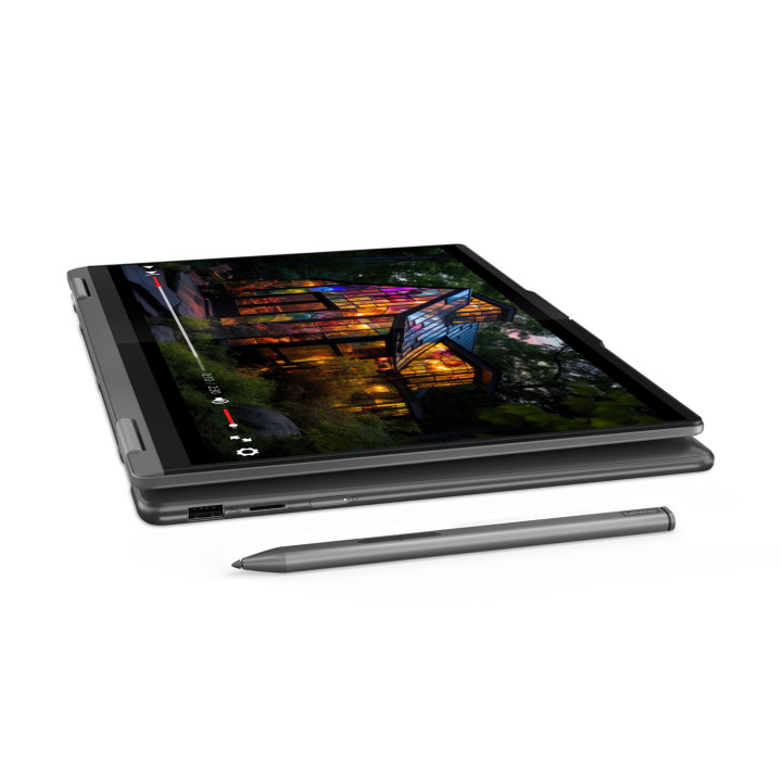 Лаптоп Lenovo Yoga 7 2IN1, Intel Core Ultra 5 125U, 14" 2.8K IPS Glare Touch, 16GB RAM, 1TB SSD, Integrated Intel Graphics, Win 11 Home - 83DJ0010BM