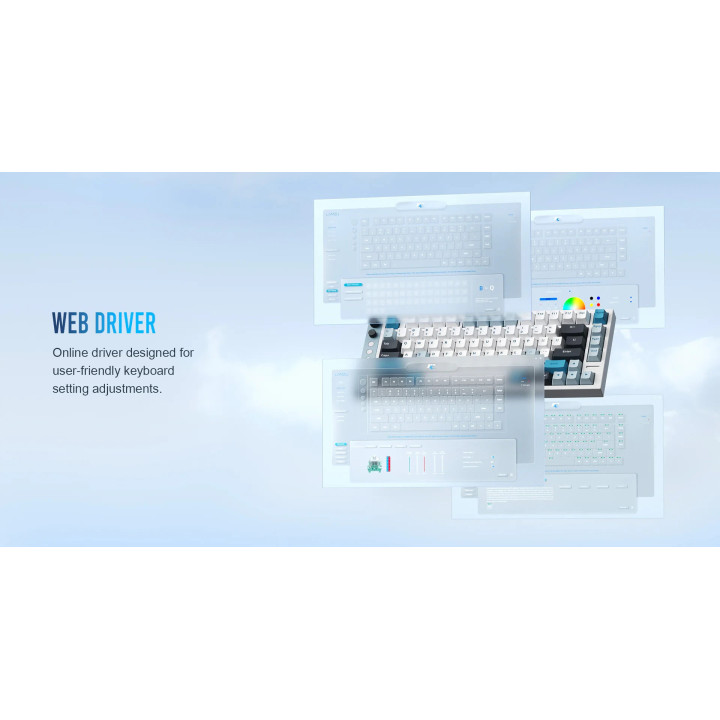 Професионална геймърска механична клавиатура Lamzu JET 75 - 8K, Magnetic Gateron Jade Switches, Black/Yellow - LAMZU-JET-75-BK