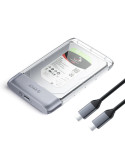 Външна кутия за диск Orico Storage Case, 2.5" 5Gbps USB-C Transparent - TX25C3-GY-BP