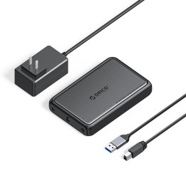Външна кутия за диск Orico Storage Case, 3.5" USB-A black - DDL35-U3-EU-BK - DDL35-U3-EU-BK-BP-HW