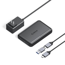 Външна кутия за диск Orico Storage Case, 3.5" USB-C black - DDL35-C3-EU-BK - DDL35-C3-EU-BK-BP