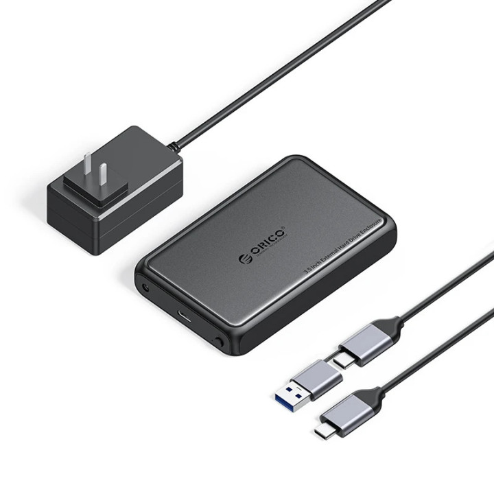 Външна кутия за диск Orico Storage Case, 3.5" USB-C black - DDL35-C3-EU-BK - DDL35-C3-EU-BK-BP