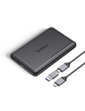 Външна кутия за диск Orico Storage Case, 2.5" USB-C/A Black - DDL25-C3-BK - DDL25-C3-BK-BP