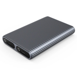 Външна кутия за диск Orico Storage Case, M.2 NVMe Dual-Bay - USB-C 10Gbps, Aluminium - AM2C3-2N-GY - AM2C3-2N-GY-BP