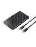 Външна кутия за диск Orico Storage Case, 2.5" USB-C Black - 25PW1C-C3-BK - 25PW1C-C3-BK-EP