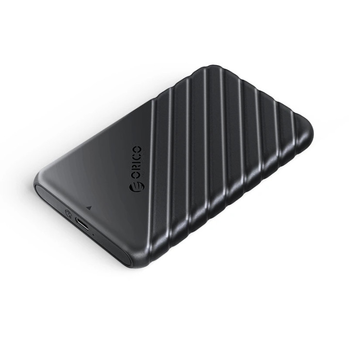 Външна кутия за диск Orico Storage Case, 2.5" USB-C Black - 25PW1C-C3-BK - 25PW1C-C3-BK-EP