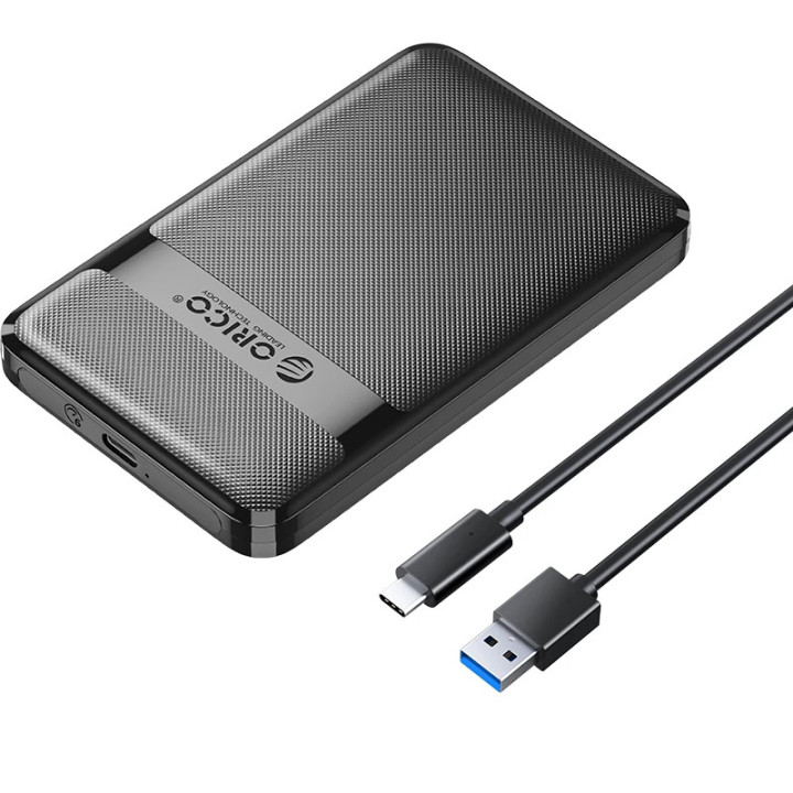 Външна кутия за диск Orico Storage Case, 2.5" USB-C - 2577C3-V1-BK - 2577C3-V1-BK-EP