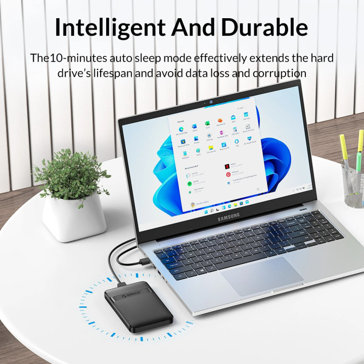 Външна кутия за диск Orico Storage Case, 2.5" USB-C - 2577C3-V1-BK - 2577C3-V1-BK-EP