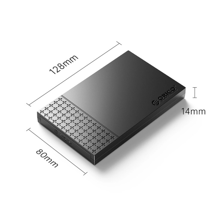 Външна кутия за диск Orico Storage Case, 2.5" USB3.0 Black - 2526U3-V1-BK - 2526U3-V1-BK-EP