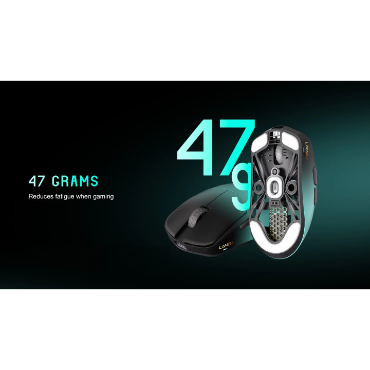 Професионална геймърска мишка Lamzu MAYA X 8K - Wireless Gaming Mouse - Aimlabs Edition - LAMZU-MAYA-X-AIMLABS