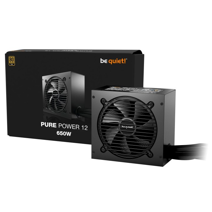 Захранване be quiet! PURE POWER 12 650W PSU ATX 3.1 Gold  - BP002EU