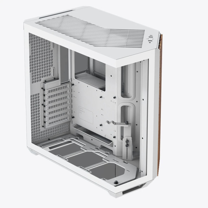 Кутия за компютър APNX V1-W, ATX, Wood, White - V1-W-WH-v1