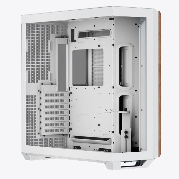 Кутия за компютър APNX V1-W, ATX, Wood, White - V1-W-WH-v1