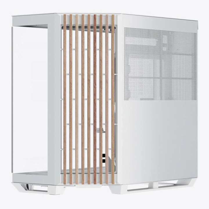 Кутия за компютър APNX V1-W, ATX, Wood, White - V1-W-WH-v1