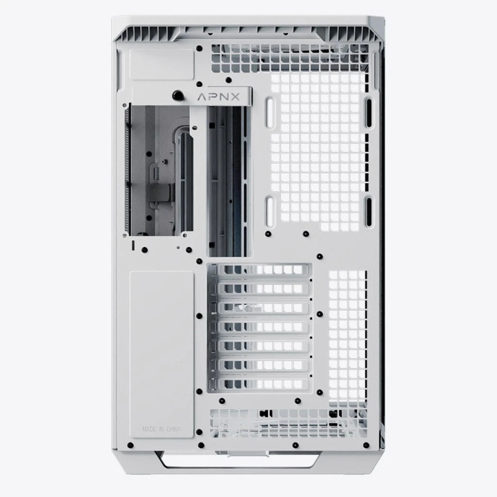 Кутия за компютър APNX V1-W, ATX, Wood, White - V1-W-WH-v1