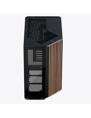 Кутия за компютър APNX V1-W, ATX, Wood, Black - V1-W-BK-v1