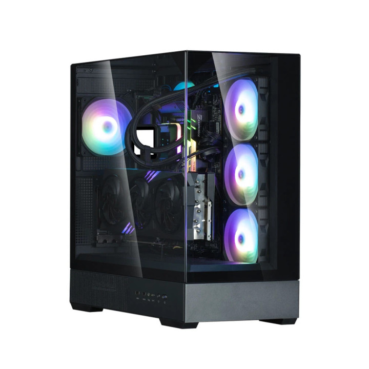 Кутия за компютър Zalman P40 Prism, ATX, Black - ZM-P40-PRISM-BK