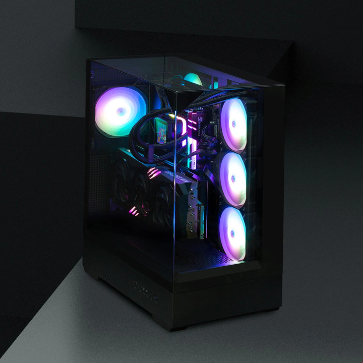 Кутия за компютър Zalman P40 Prism, ATX, Black - ZM-P40-PRISM-BK