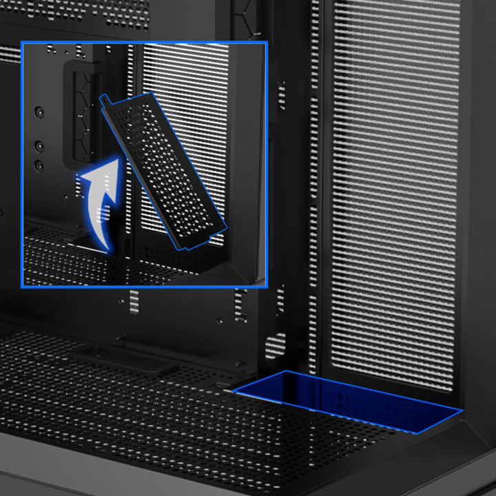 Кутия за компютър Zalman P40 Prism, ATX, Black - ZM-P40-PRISM-BK
