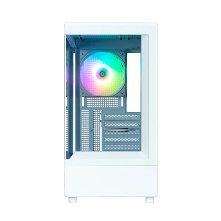 Кутия за компютър Zalman P10, mATX, White - ZM-P10-WH